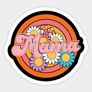 Mama Retro Mom Retro Mama Sticker